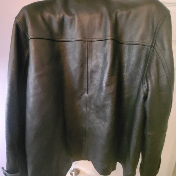 Misty Harbor Original Mens Heavy Leather Jacket with removable lining. - Picture 2 of 3